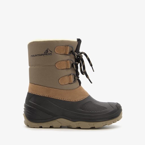 Gevoerde kinder snowboots bruin