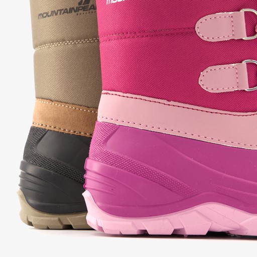 Gevoerde kinder snowboots roze
