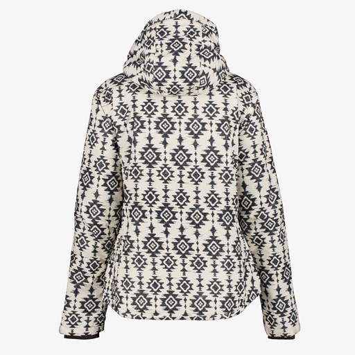 Dames ski-jas met print zwart wit