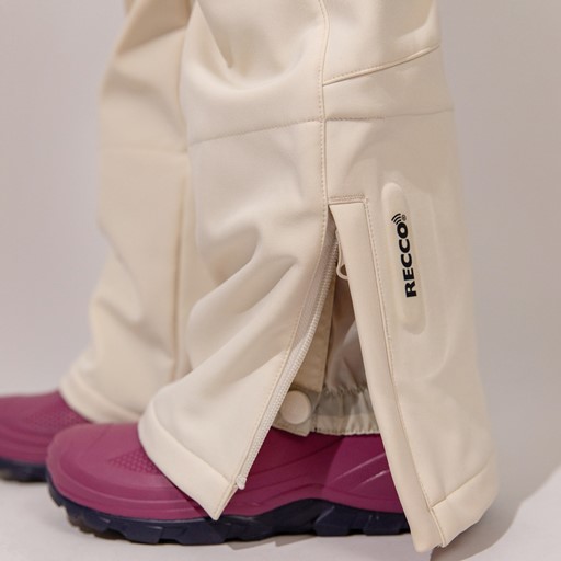 Dames softshell skibroek wit