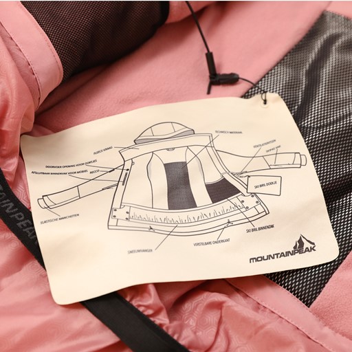 Dames softshell ski-jas roze
