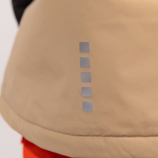 Kinder anorak ski-jas zwart beige