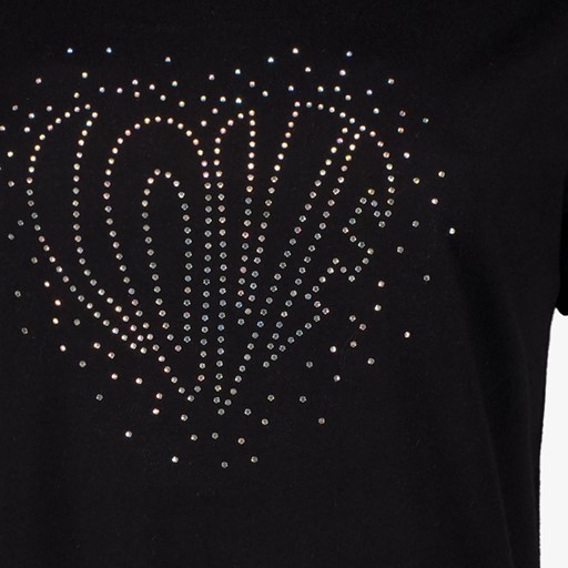 Dames T-shirt met strass steentjes