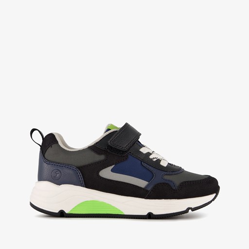 Jongens sneakers blauw zwart