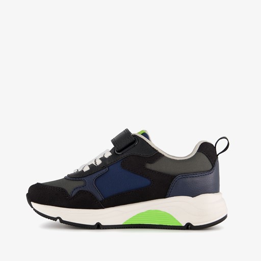 Jongens sneakers blauw zwart