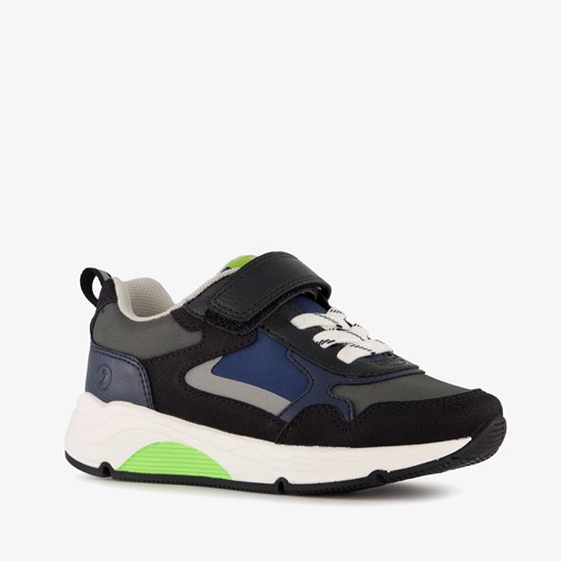 Jongens sneakers blauw zwart