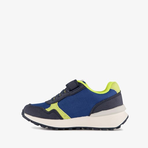 Jongens sneakers blauw geel