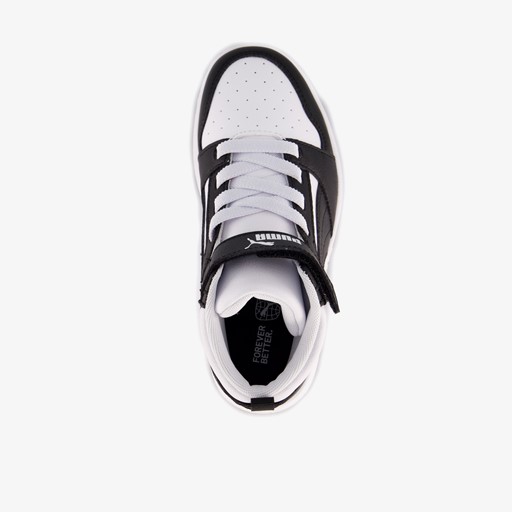 Rebound V6 Mid jongens sneakers zwart wit