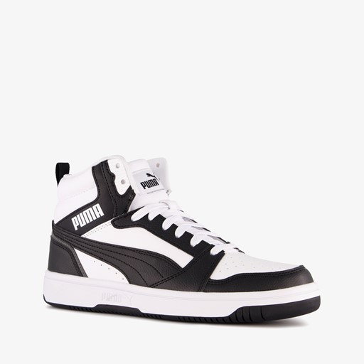 Rebound V6 Mid jongens sneakers zwart wit