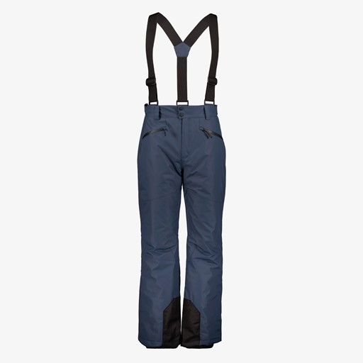 Heren skibroek met bretels blauw