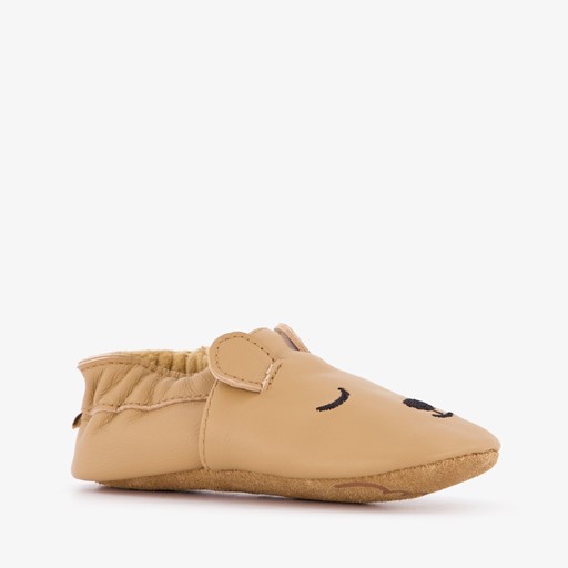 Leren babyschoenen met berensnuitje