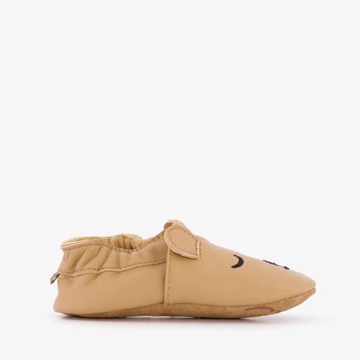 Leren babyschoenen met berensnuitje