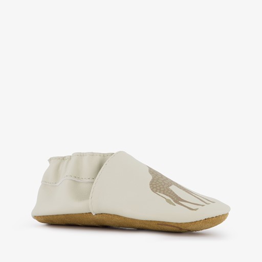 Leren babyschoenen met dieren