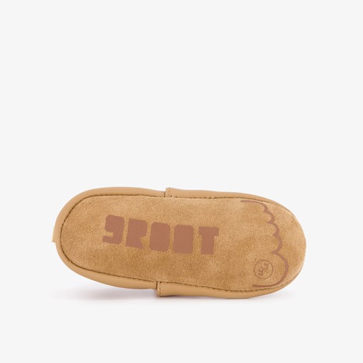 Leren babyschoenen met berensnuitje