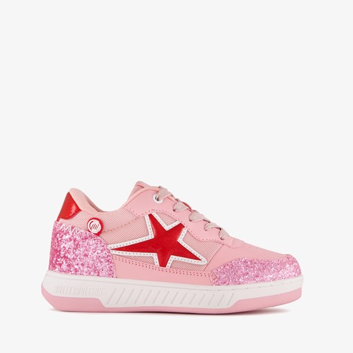 Meisjes sneakers met wieltjes roze