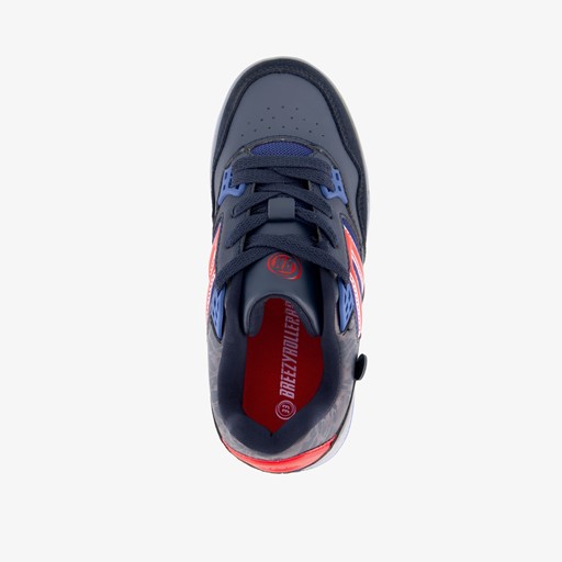 Jongens sneakers met wieltjes blauw