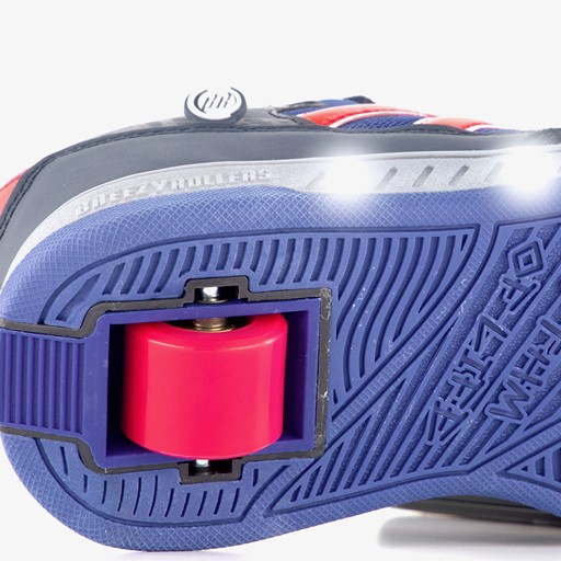 Jongens sneakers met wieltjes blauw