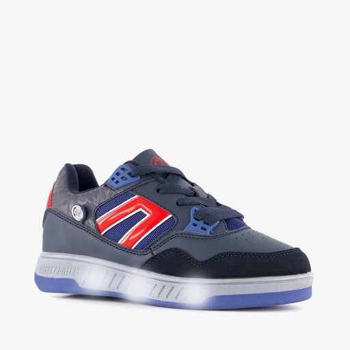 Jongens sneakers met wieltjes blauw