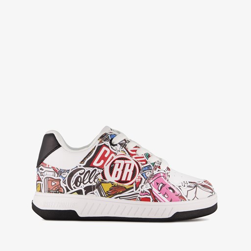 Jongens sneakers met wieltjes wit