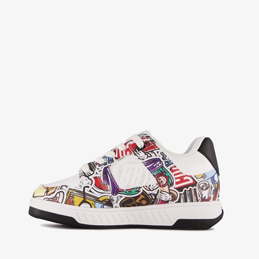 Jongens sneakers met wieltjes wit