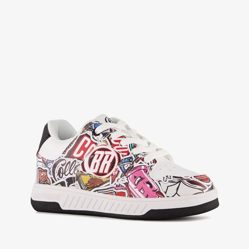 Jongens sneakers met wieltjes wit