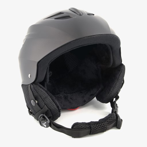 Heren dames skihelm zwart