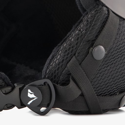 Heren dames skihelm zwart