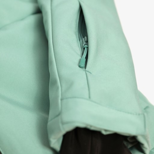 Heren softshell ski-jas lichtblauw