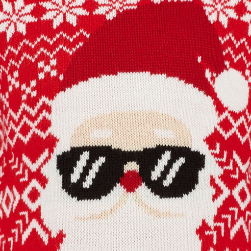 Kinder kersttrui met kerstman