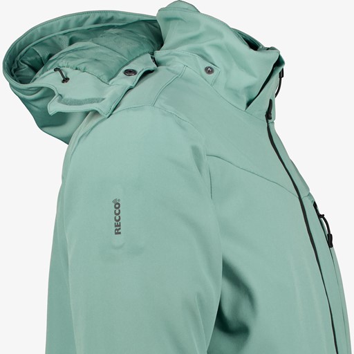 Heren softshell ski-jas lichtblauw