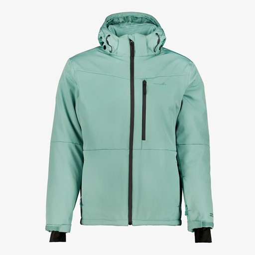 Heren softshell ski-jas lichtblauw