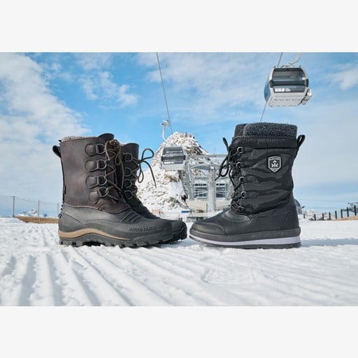 Gevoerde heren snowboots zwart