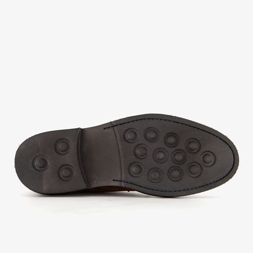 Leren heren veterboots cognac