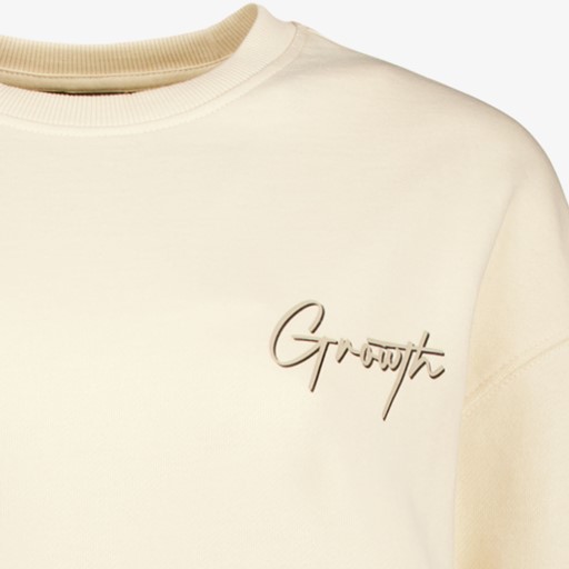 Dames sweater met backprint beige