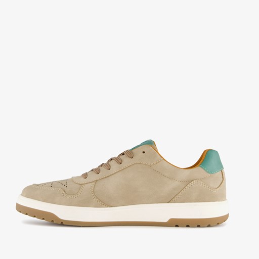 Heren sneakers beige groen