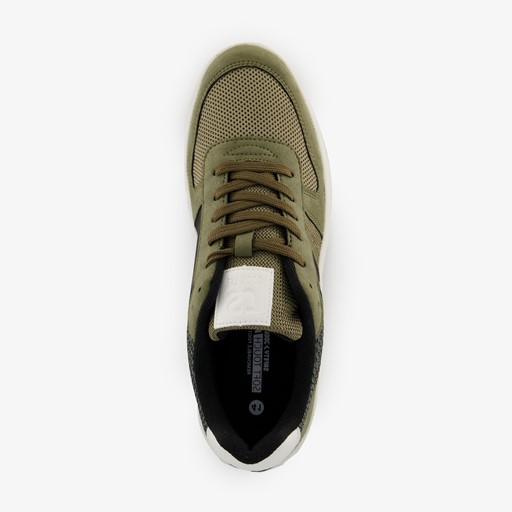 Heren sneakers groen zwart