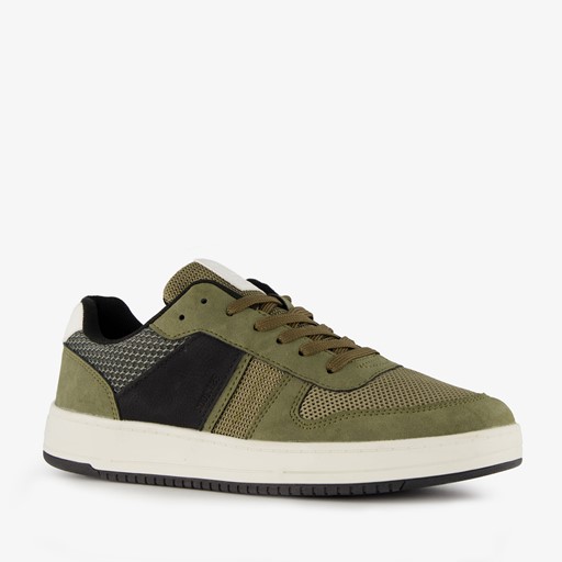 Heren sneakers groen zwart