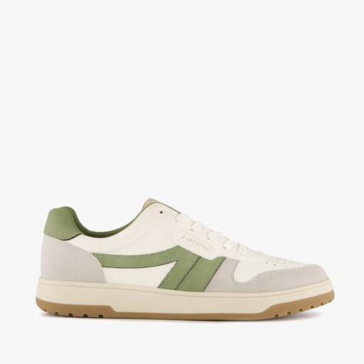 Heren sneakers wit groen