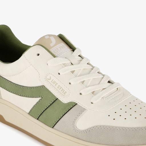 Heren sneakers wit groen
