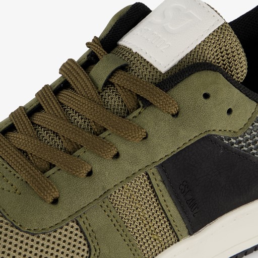 Heren sneakers groen zwart
