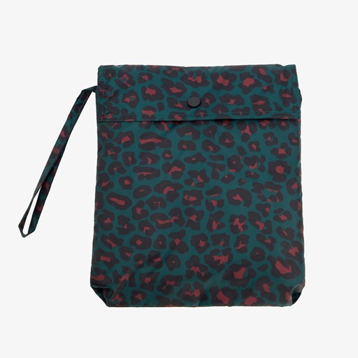 Regenponcho met luipaardprint