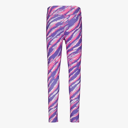 Meisjes sportlegging paars met print