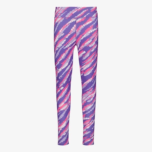 Meisjes sportlegging paars met print