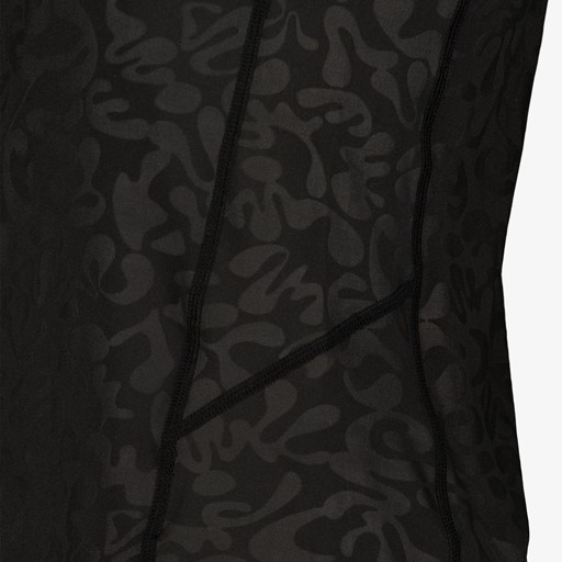 Dames sport T-shirt zwart met pint