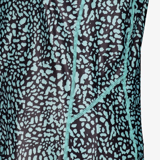 Dames sport T-shirt blauw met print