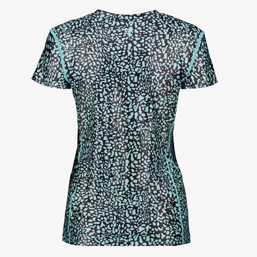 Dames sport T-shirt blauw met print
