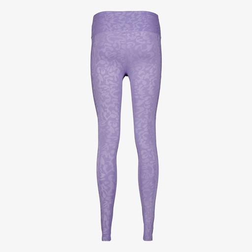 Dames sportlegging met print paars