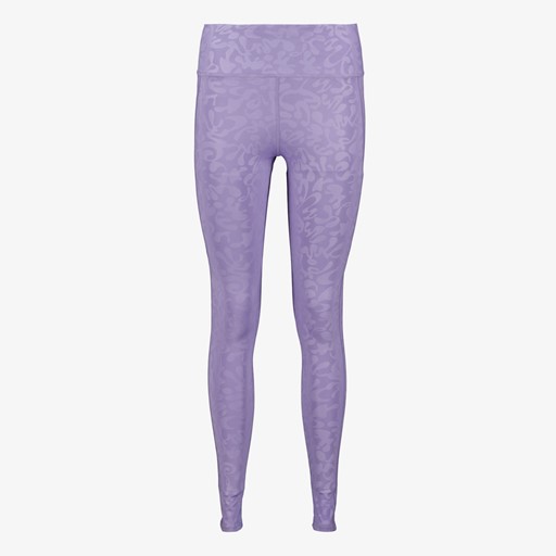 Dames sportlegging met print paars