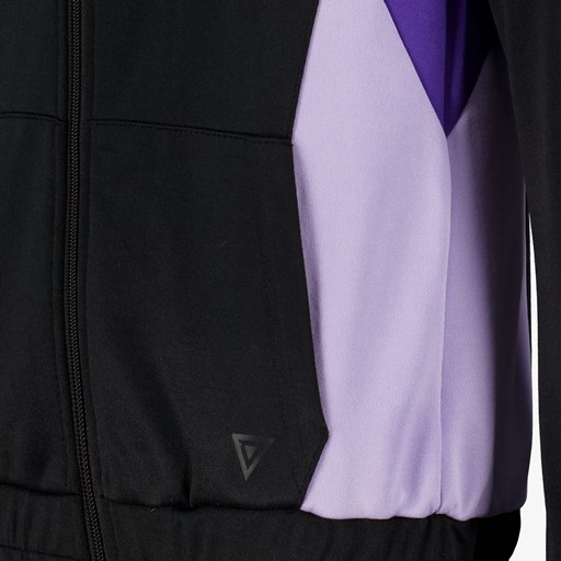 Meisjes trainingsvest zwart paars