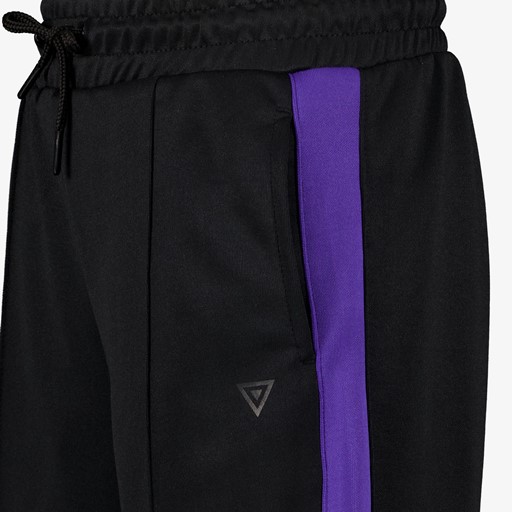 Meisjes trainingsbroek zwart paars